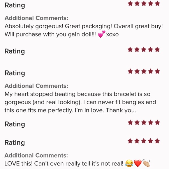 LOVE look bracelet gold crystal diamonds - Picture 7 of 7